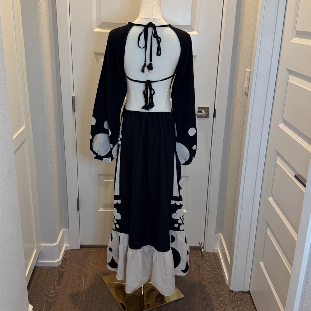 FARM Rio Embroidered Cutwork Backless Floral Dress Size M - Picture 10 of 10